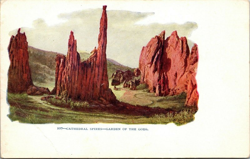 LOT OF 2 - VINTAGE Postcard - Garden of the Gods - CHIPETA FALLS