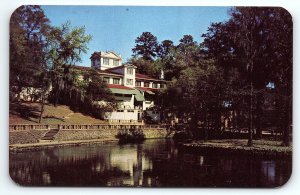 VINTAGE RADIUM SPRINGS GA ALBANY GOLF DINING GUN ROOM CHROME POSTCARD P3814