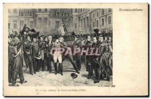 Old Postcard History Napoleon 1st Farewell Fontainebleau 1814