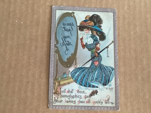 Artist Signed DWIG looking glass hieroglyphics Series 30 Grade 2