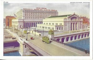 Union Railroad Train Station Pennsylvania Railroad Chicago Illinois