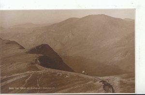 Wales Postcard - The Train on Snowdon - Caernarvonshire - Ref 16638A