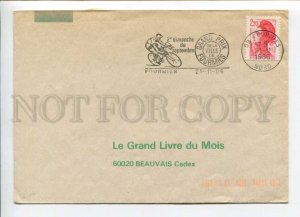 421377 FRANCE 1986 year cycling Grand Prix Fourmies real posted COVER