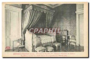 Old Postcard Brienne le Chateau Aube Chamber of Napoleon I of Chateau d'Honne...