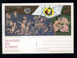 276113 POLAND 1976 year Pablo Picasso chamber postal card