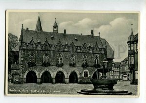 3150981 GERMANY GOSLAR a. HARZ Rathaus Brunnen Vintage postcard