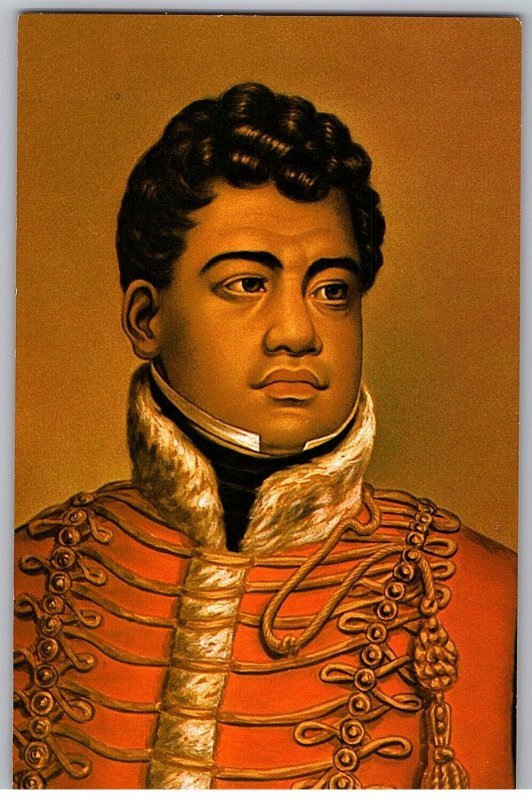 Kamehameha II Liholiho Reigned 1819-1824 Bernice Bishop Museum Hawaii Postcard