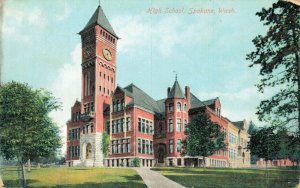 USA High School Spokane Washington Vintage Postcard 07.46
