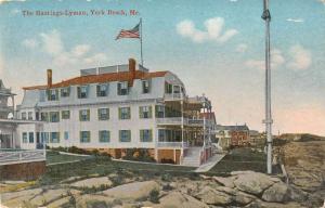 York Beach Maine birds eye view The Hastings-Lyman antique pc Z17110