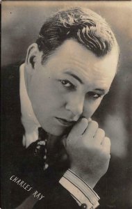 CHARLES RAY Movie Star Silent Film Actor c1910s RPPC Vintage Postcard