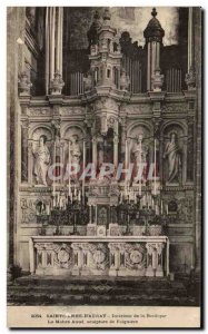 Old Postcard Sainte Anne D & # 39Auray Basilica Interior The Altar Sculpture ...