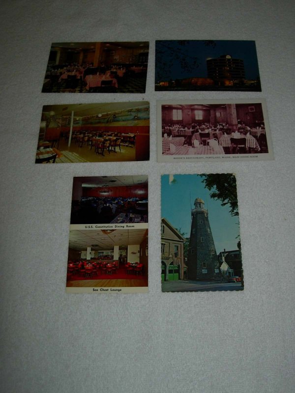 Portland ME - Lot Of 6 Great Vintage Postcards - x0606