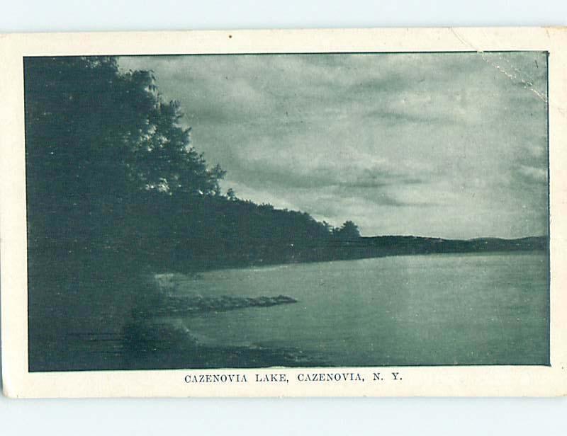 Bent Divided-Back WATER SCENE Cazenovia New York NY hk3456