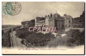 Saint Germain en Laye Old Postcard Henri IV pavilion seen from the & # 39asce...