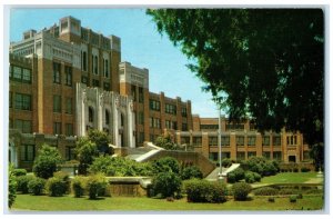 1961 Central High School Exterior Building Little Rock Arkansas Vintage Postcard