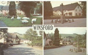 Somerset Postcard - Views of Winsford - Ref TZ2233