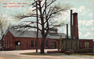 Salisbury Maryland Electric Light Plant Vintage Postcard AA85414