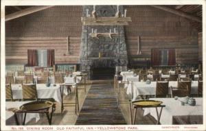 Yellowstone - Old Faithful Inn Haynes #166 c1910 Postcard EXC COND