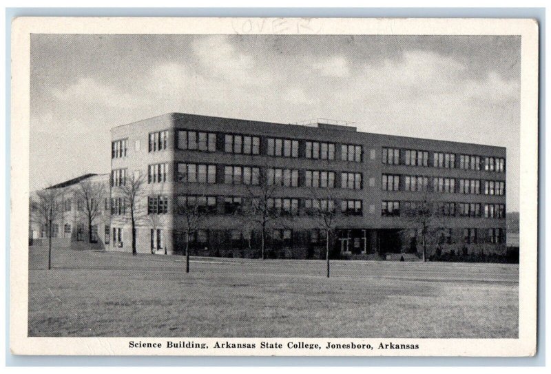 Jonesboro Arkansas AR Postcard Science Building Arkansas State College Building
