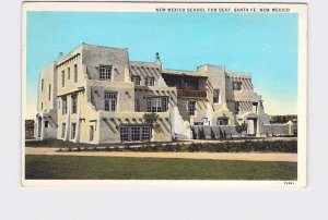 VINTAGE POSTCARD NEW MEXICO SANTA FE SCHOOL FOR DEAF EXTERIOR 