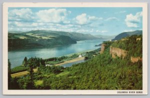 State View~Air View Road @ Columbia River Gorge~Vintage Postcard