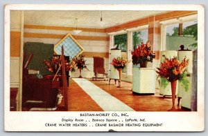LaPorte Indiana~Bastian Morley Co Interior~Display Room~Water Heaters~1941 Ad PC