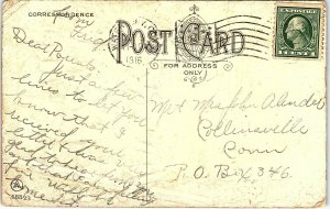 1916 Victorian Children Kisses from Your Dear Boy Salke Embossed Postcard 14-42 