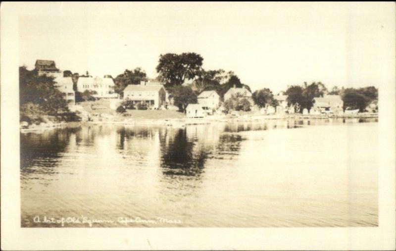 Cape Ann MA A Bit of Old Squam Real Photo Postcard