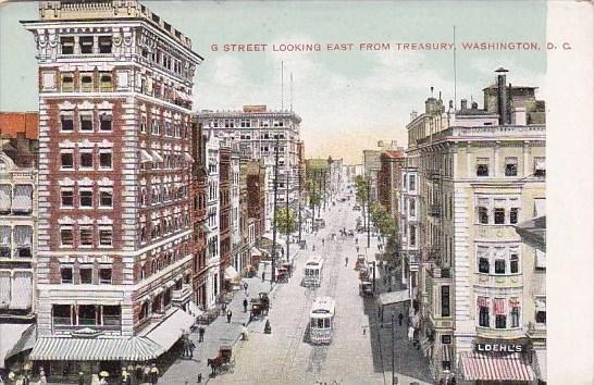 G Street Looking East From Treasury Washington D C