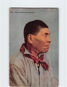 Postcard A Yaqui American Indian Chief, Mexico