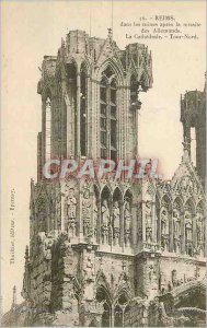 Old Postcard Reims in ruins after the retreat of the Germans The Cathedral No...