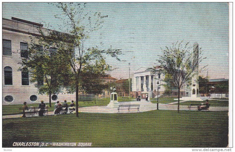 Washington Square, Charleston, South Carolina, PU-1910