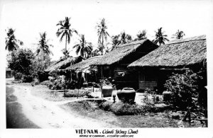 RPPC VIETNAM Canh Dong Que Real Photo c1950s Vintage Postcard