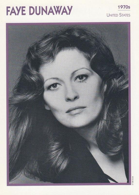 Faye Dunaway Astrology American Actor Rare Italian 8 x 5 Film Photo Card