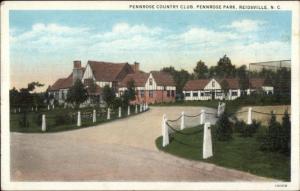 Reidsville NC Pennrose Country Club c1920 Postcard rpx