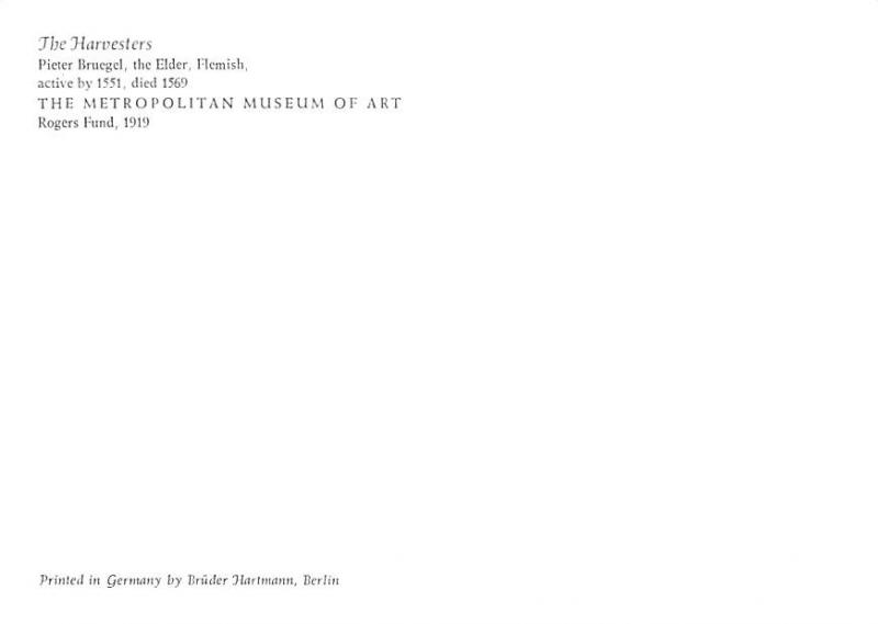 Harvesters - Pieter Bruegel