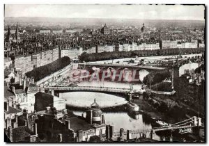 Postcard Lyon Modern Perspective On The Bridges