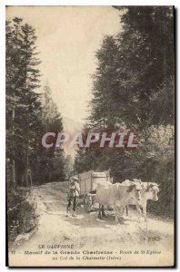 Old Postcard Massif de la Grande Chartreuse Route de St Egreve to Col de la C...