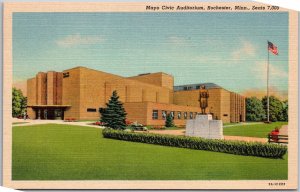 Mayo Civic Auditorium Rochester Minnesota MN Seats 7000 Grounds View Postcard