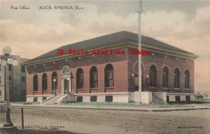 WY, Rock Springs, Wyoming, Post Office Building, Exterior View, Albertype