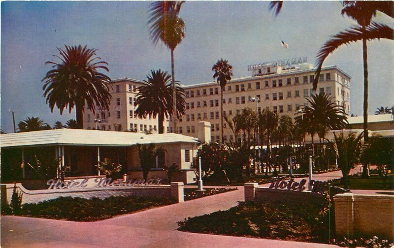 Hotel Miramar Santa Monica California Roadside Roberts 1950s Postcard 20-8619