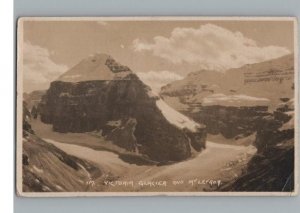 RPPC Postcard Victoria Glacier & Mt Lefroy Banff Canada 1918