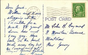 Garden Beautiful Florida Vintage Linen Postcard WOB Miami Beach Posted Cancel 