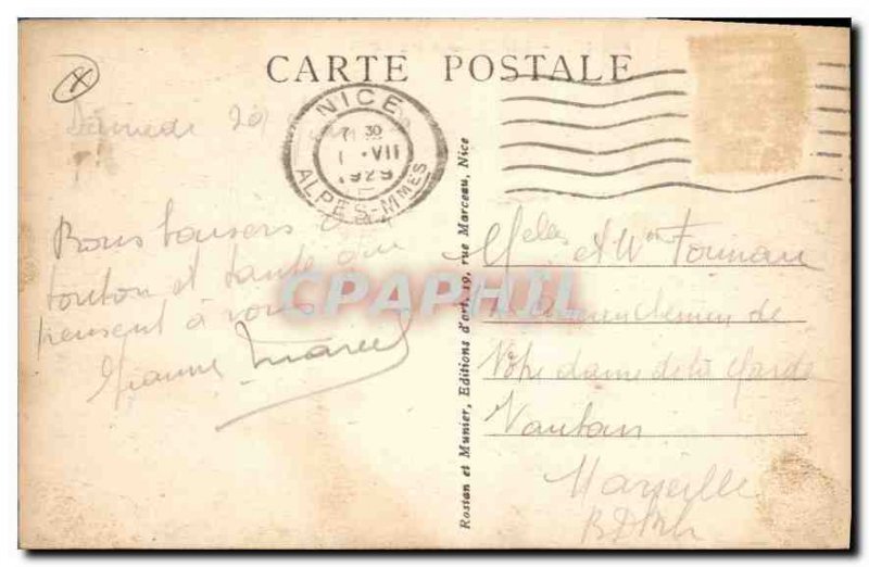 Postcard Old Nice Poncheites RM