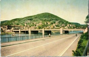 Heidelberg Neue Strabenbrucke Natur Farbenaufnahme Nachdruck Verboten Postcard 