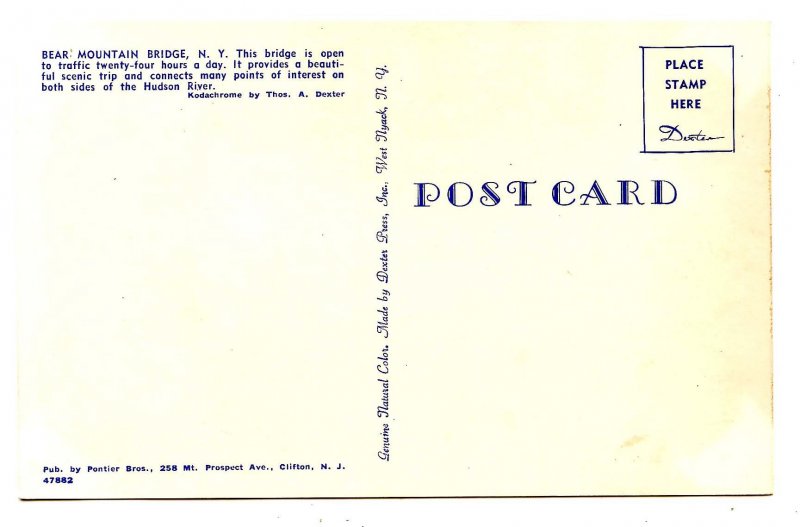 NY - Hudson River. Bear Mountain Bridge