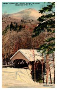 10638 NH Franconia Notch Liberty Covered Bridge