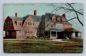 SUMMER HOME OF PRESIDENT TAFT BEVERLY MASSACHUSETTS POSTCARD (c. 1910) !!