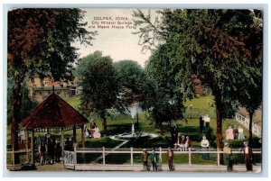 Colfax Iowa IA Postcard City Mineral Springs And Mason House Park 1910 Antique