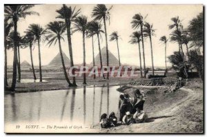 Postcard Ancient Egypt Egypt Egypt Giza Pyramids